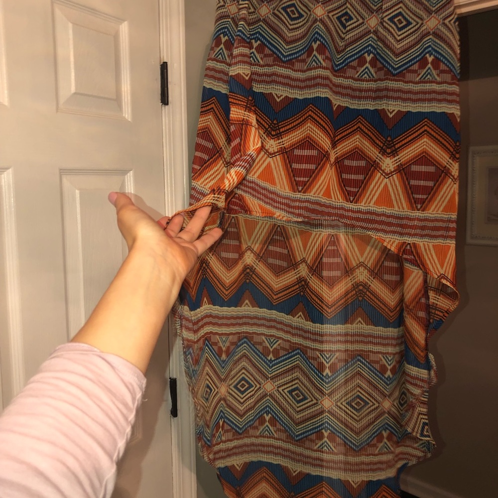 Forever 21 Tribal high low shirt